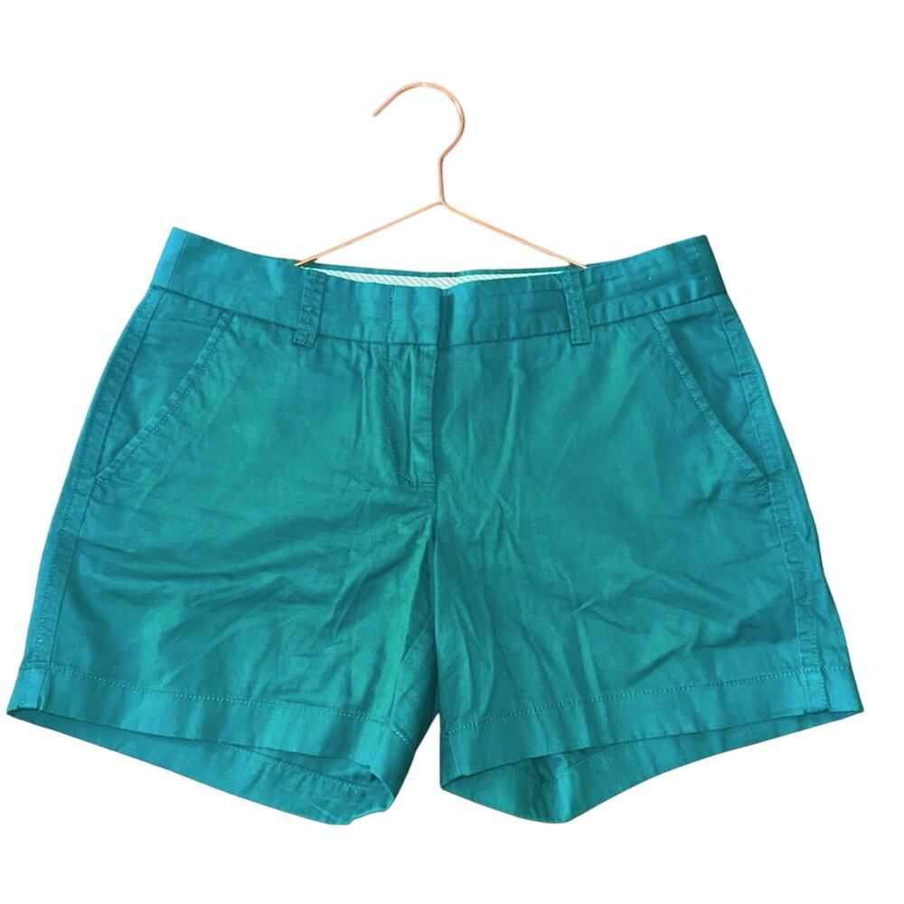 J. Crew factory Chino Broken -In Women’s Shorts Size 2 Hunter Green in Chino
